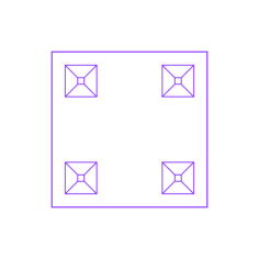 Buildings Concrete Floor Systems Two Way Slab Outline Icon Svg Set, Free Vectors File